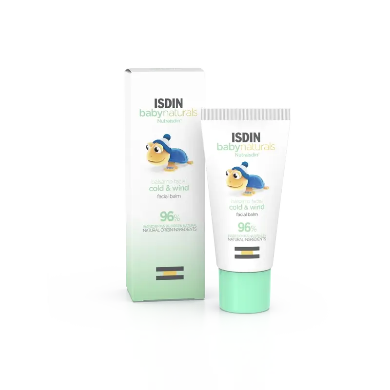 Isdin Baby Naturals Bálsamo facial para o frio e o vento, 30 ml