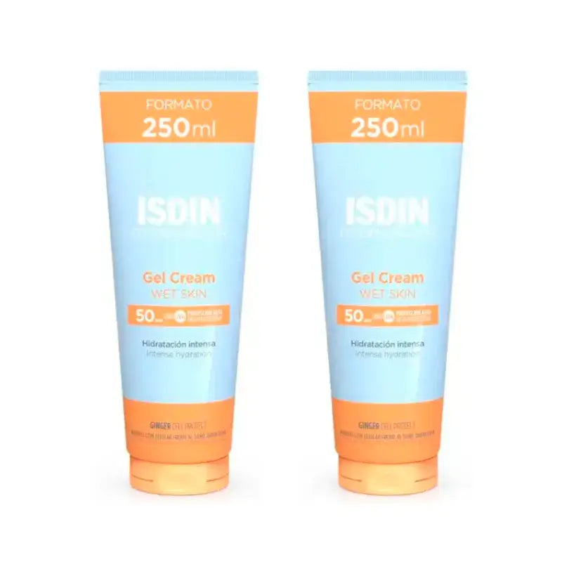 Isdin Fotoprotector Gel Creme SPF 50+, Embalagem 2 x 250 ml