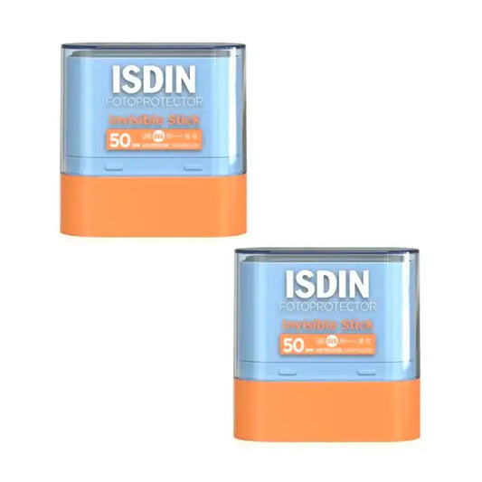 Isdin Fotoprotector Stick Invisível SPF 50+ Embalagem 2 x 10 Gr