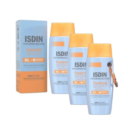 Isdin Fotoprotector Fusion Sport Gel Spf 50+, 3X100 Ml