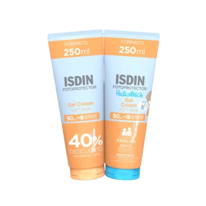 Isdin Fotoprotector Pack Duo Gel Creme + Pediatria 250Ml 40% de desconto