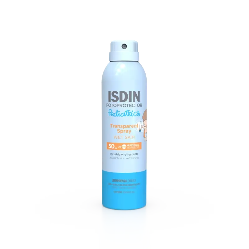 Isdin Fotoprotector Clear Pediatric Spray Pele Húmida Spf 50 250 Ml