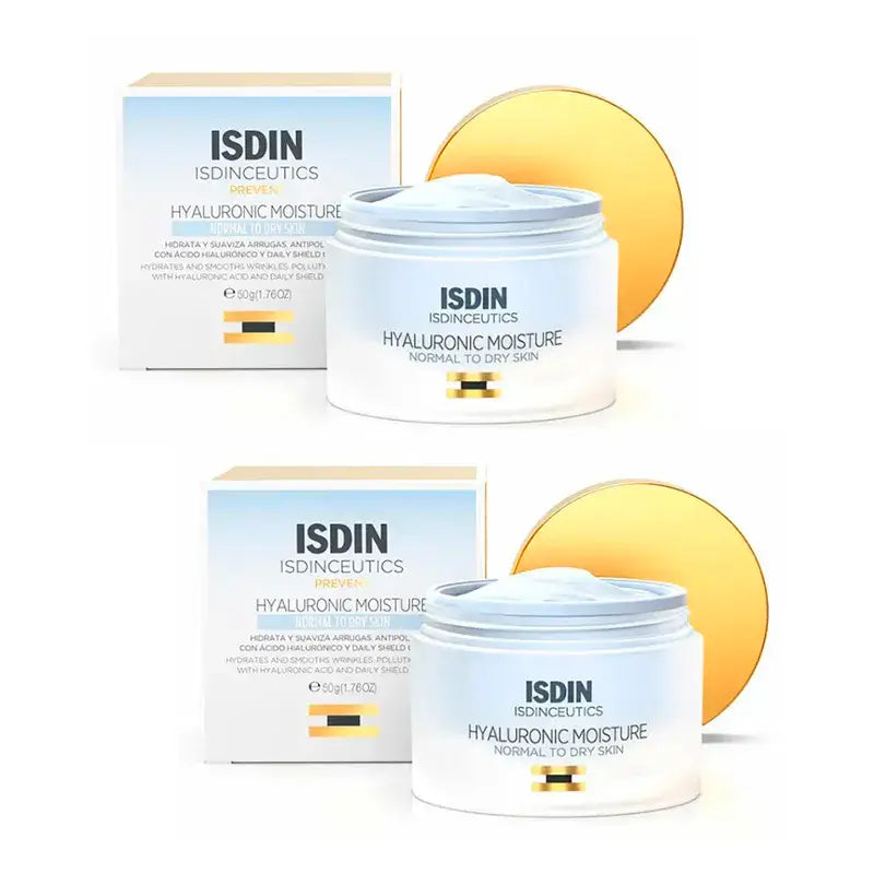 Isdinceutics Hyaluronic Creme Hidratante Embalagem 2 x 50 Ml
