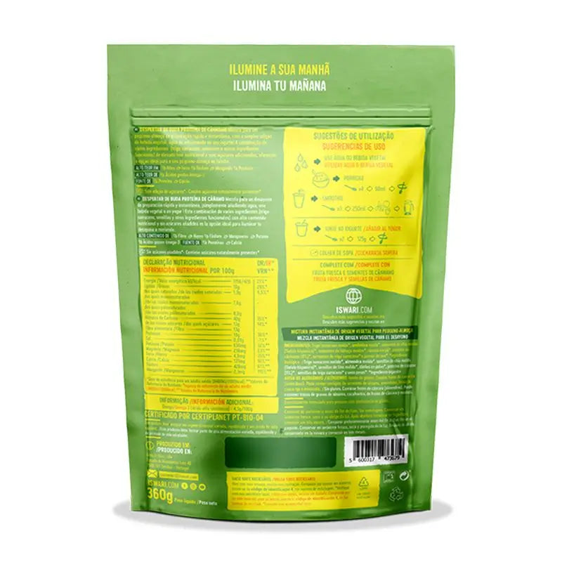 Proteína de cânhamo Iswari Buddha Awakening 360Gr. Bio