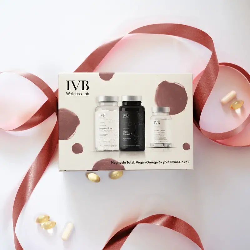 IVB Pack Essentials Magnésio, Vitamina D3+K2 e Vegan Omega 3+, 60 cápsulas