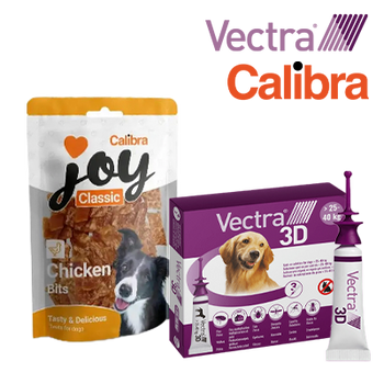CEVA - VECTRA 3D REGALO SNACKS CALIBRA ANTIPARASITARIOS (31 AGOSTO 2026)