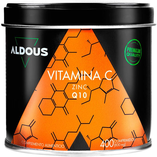 Aldous Bio Vitamina C com Zinco e Coenzima Q10, 400 comprimidos