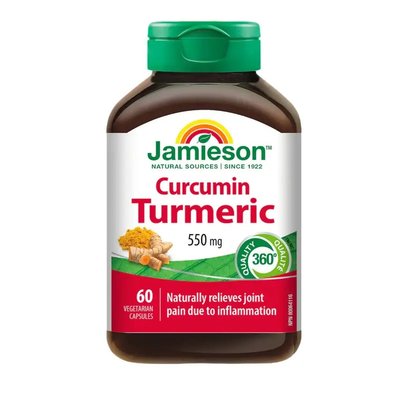 Jamieson Curcumin Curcuma 550Mg , 60 cápsulas