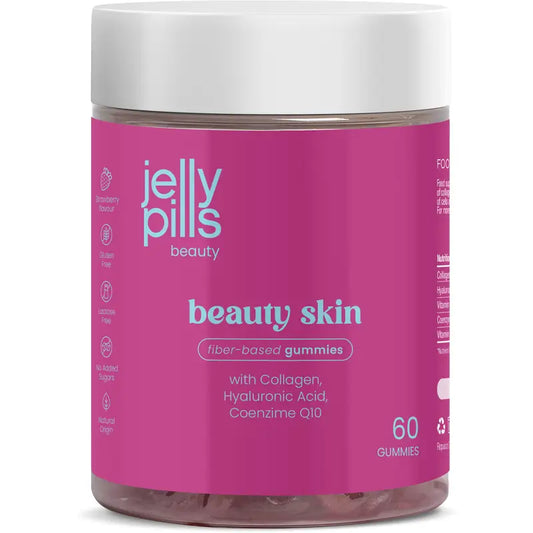 Jelly Pills Suplemento alimentar para a beleza da pele em formato de gomas, 60 gomas