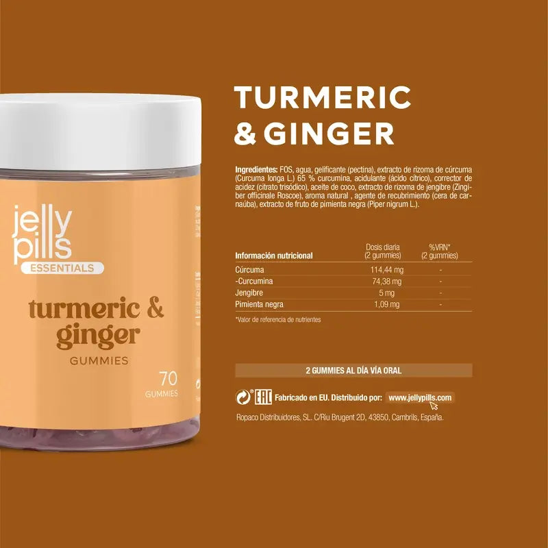 Jelly Pills Curcuma , 70 gomas