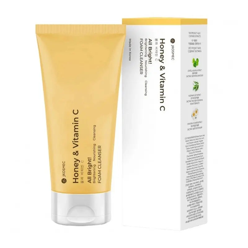 Jkosmec All Bright Mel e Vitamina C Espuma de Limpeza , 180 ml