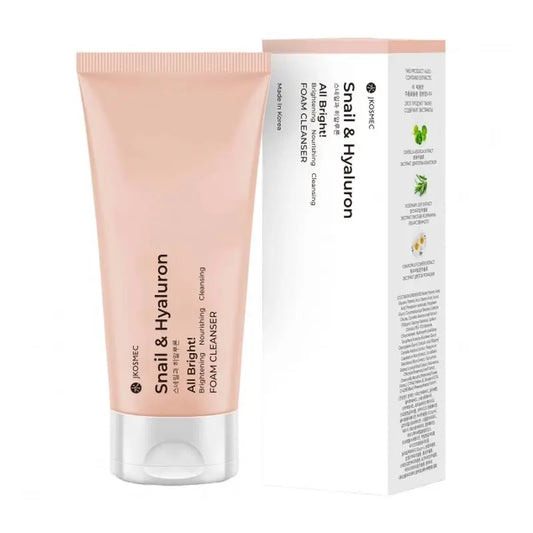 Jkosmec All Bright Caracol e Hyaluron Espuma de Limpeza , 180 ml