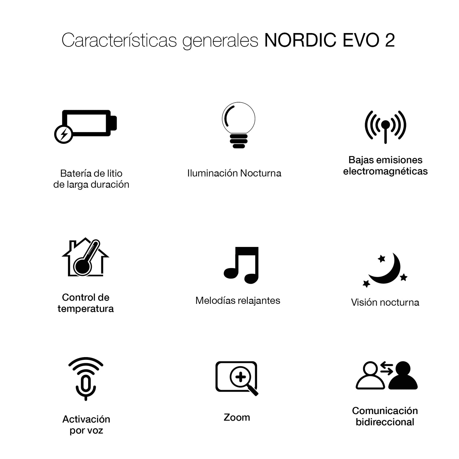 Availand Monitor de bebé Nordic Evo2