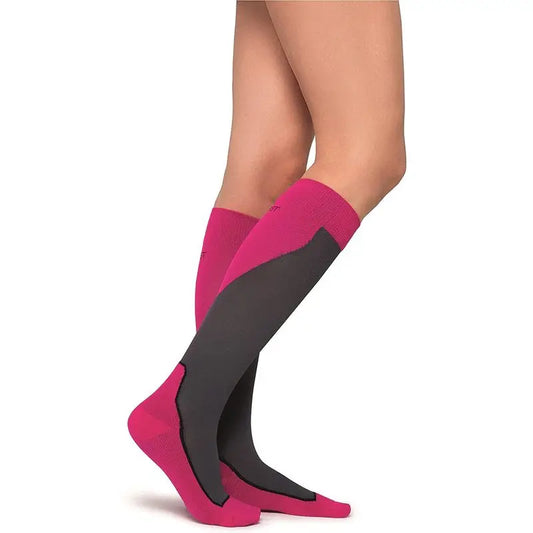 Meias desportivas Jobst, cor-de-rosa/cinza, 15-20 mmhg