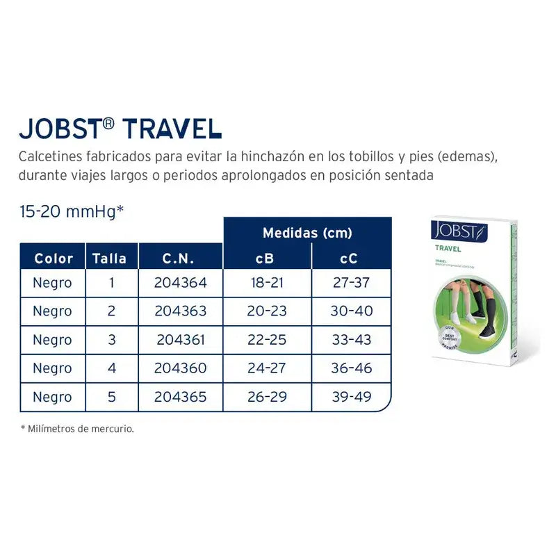 Jobst Socks Travel Preto