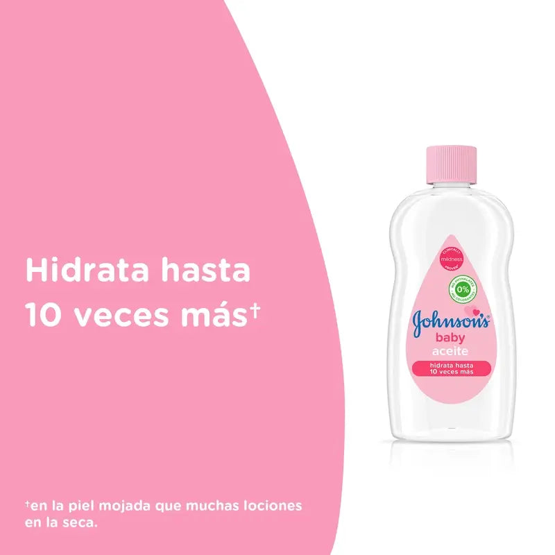 Óleo regular Johnson's Baby, deixa a pele suave e saudável, ideal para peles sensíveis, 300 ml