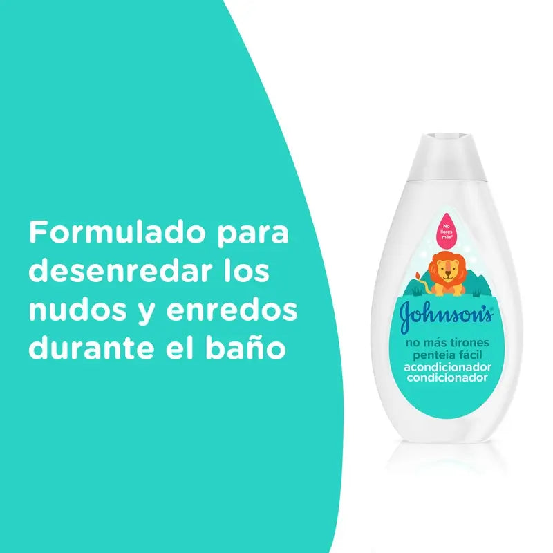 Johnson's Baby Condicionador Desembaraçante, Cabelo Comprido ou Encaracolado, Sem Lágrimas, Hipoalergénico, 500 ml