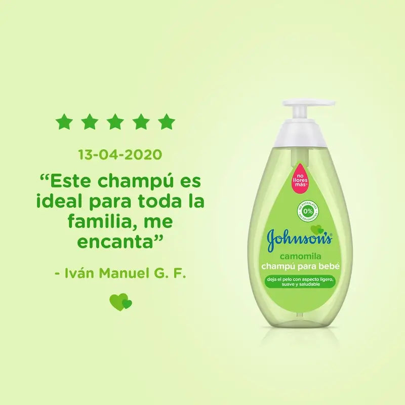 Johnson'S Champô de Camomila para Bebés, Ideal para Toda a Família, 300 ml