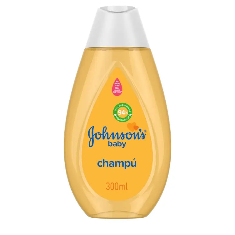 Champô Johnson's Baby Classic Gold, Cabelo macio, brilhante e saudável, Para toda a família, Uso diário, 300 ml