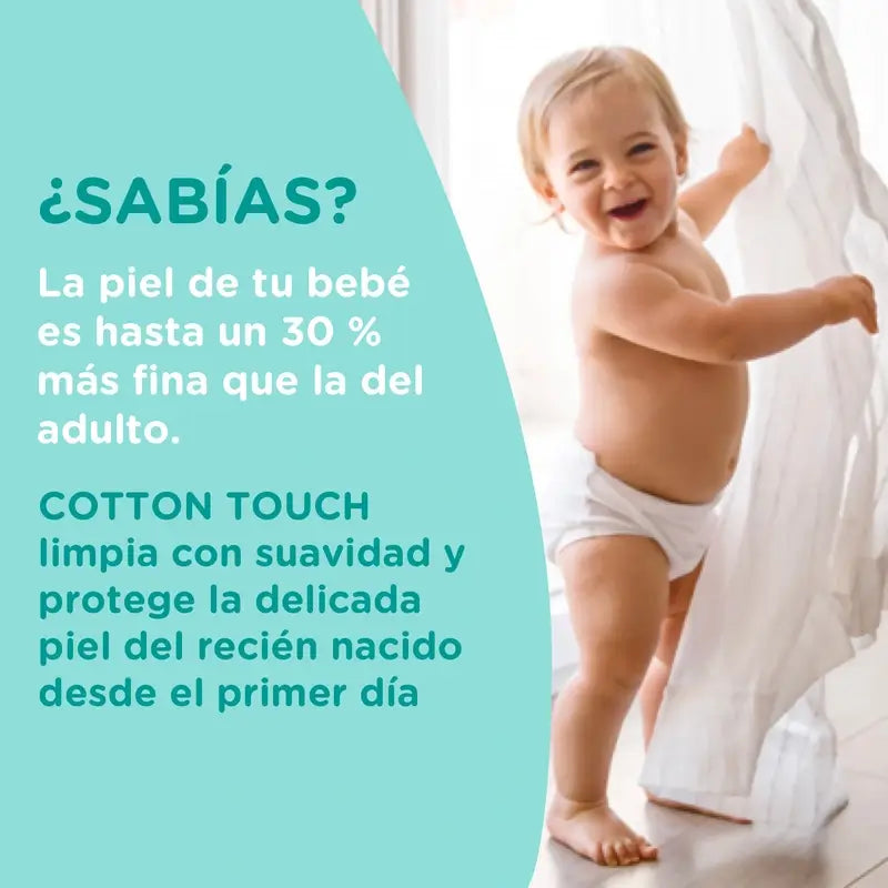 Gel de Banho Johnson's Baby Cottontouch, para Bebés e Recém-Nascidos, Pele Fina e Delicada, com Algodão Puro, 500 ml