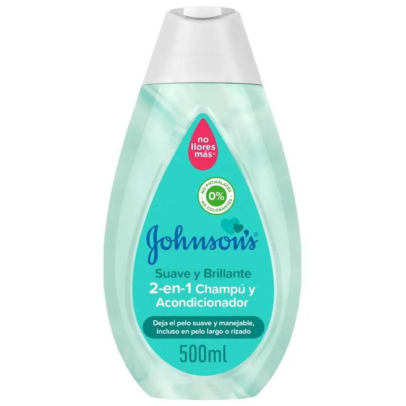 Johnson'S Baby Champô e Amaciador 2 em 1 Suave e Brilhante, 500 ml