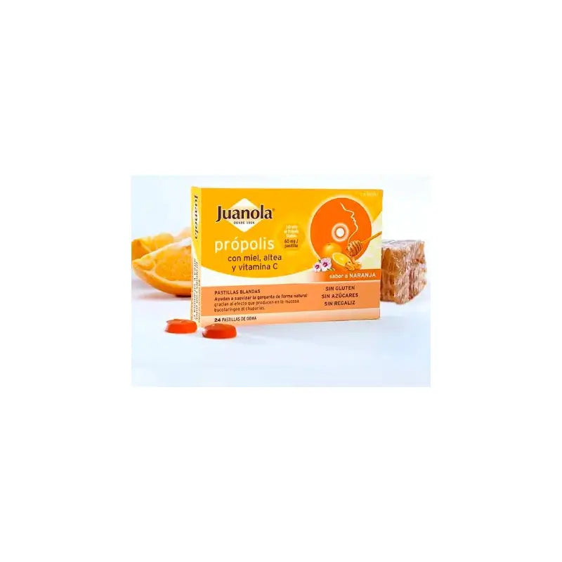 Juanola Própolis Orange Soft Tabs, 24 tabs