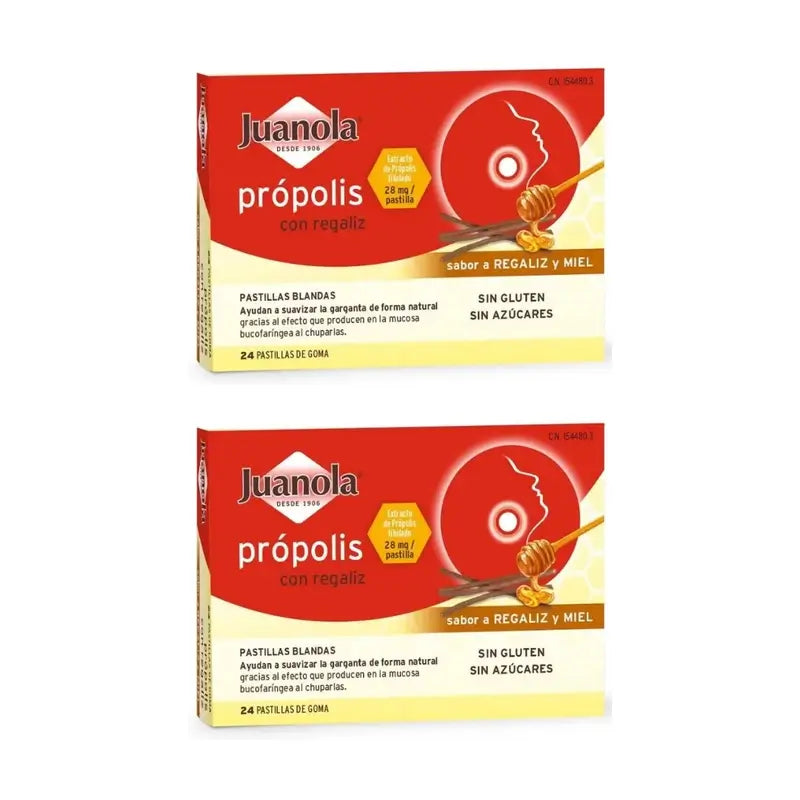 Juanola Própolis Alcaçuz, 2X24 Comprimidos
