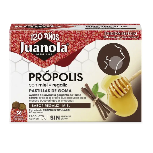 Juanola Própolis Mel de Alcaçuz 72Gr, 36 unidades