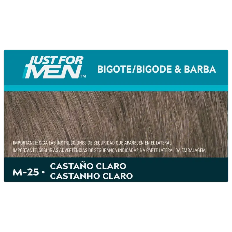Just For Men Bigote y Barba Castaño Claro Natural M-25