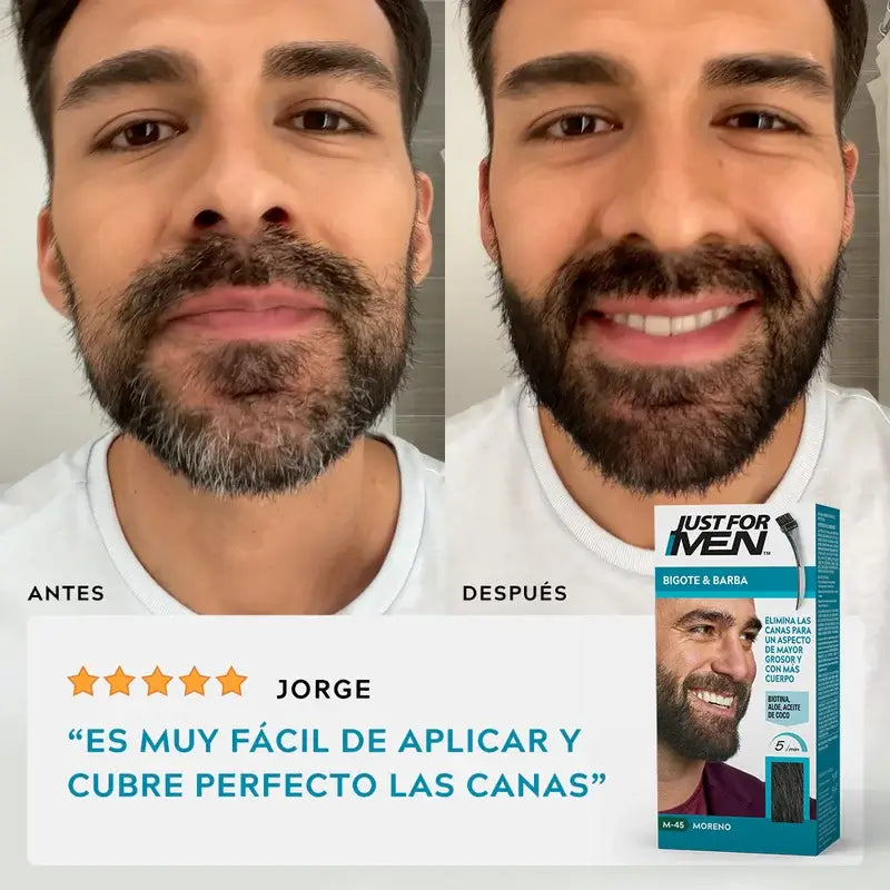 Bigode e Barba Just For Men Castanho Escuro