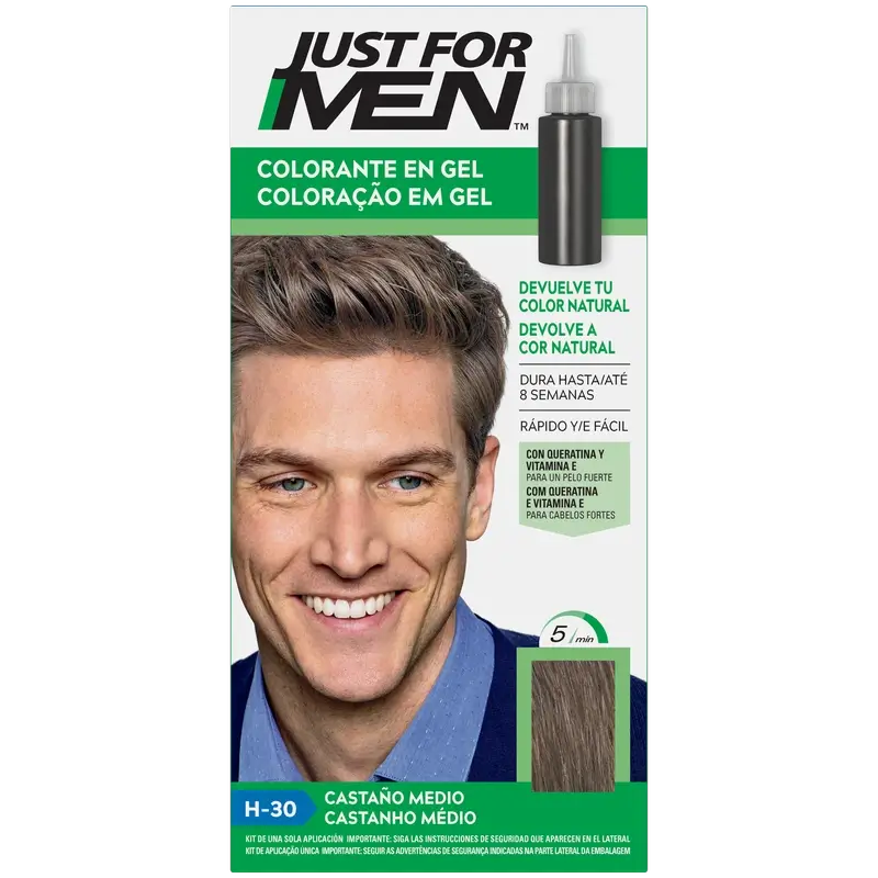 APENAS PARA OS HOMENS MÉDIO NATURAL DE CASTANHA GEL CORANTE 30 ML