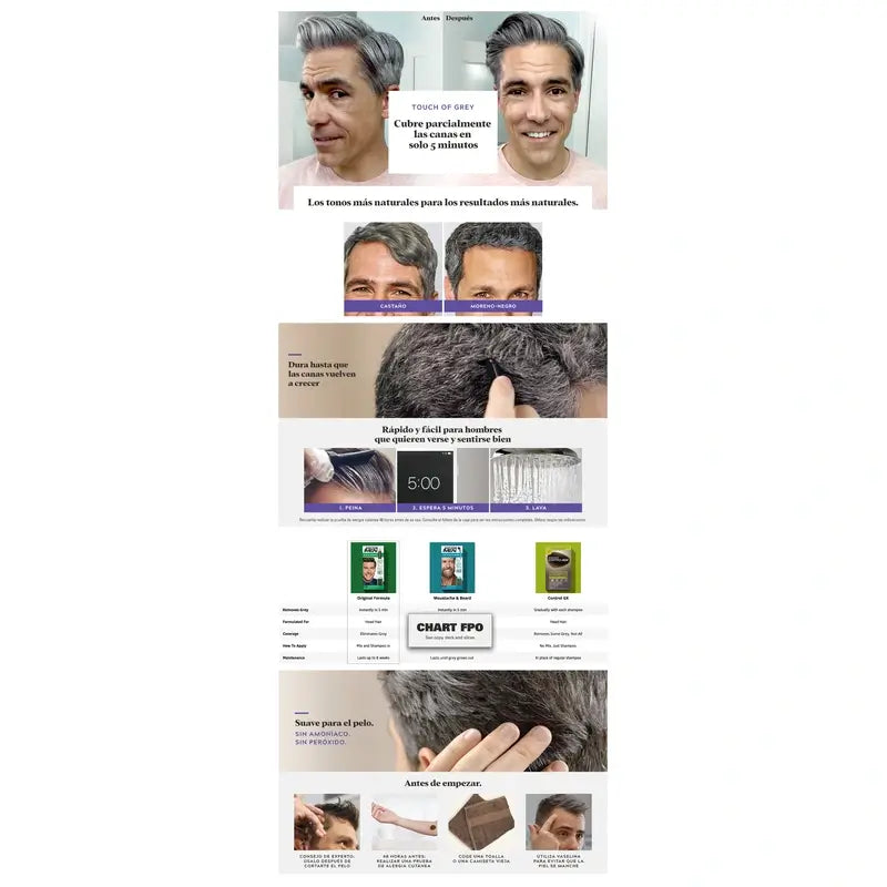 Just For Men Touch Of Grey Castanho