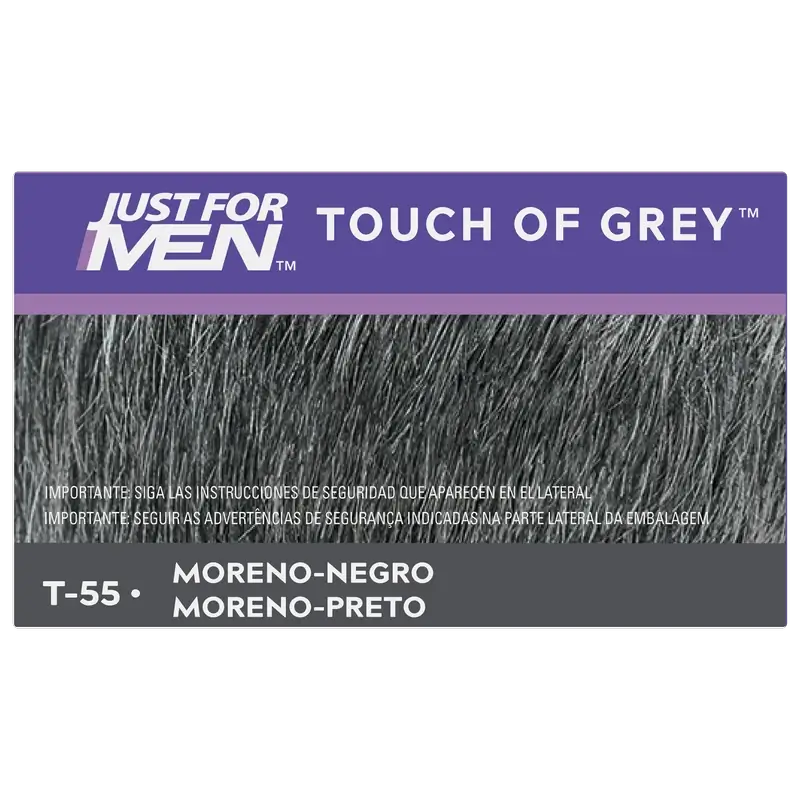 Just For Men Toque de cinzento castanho-preto