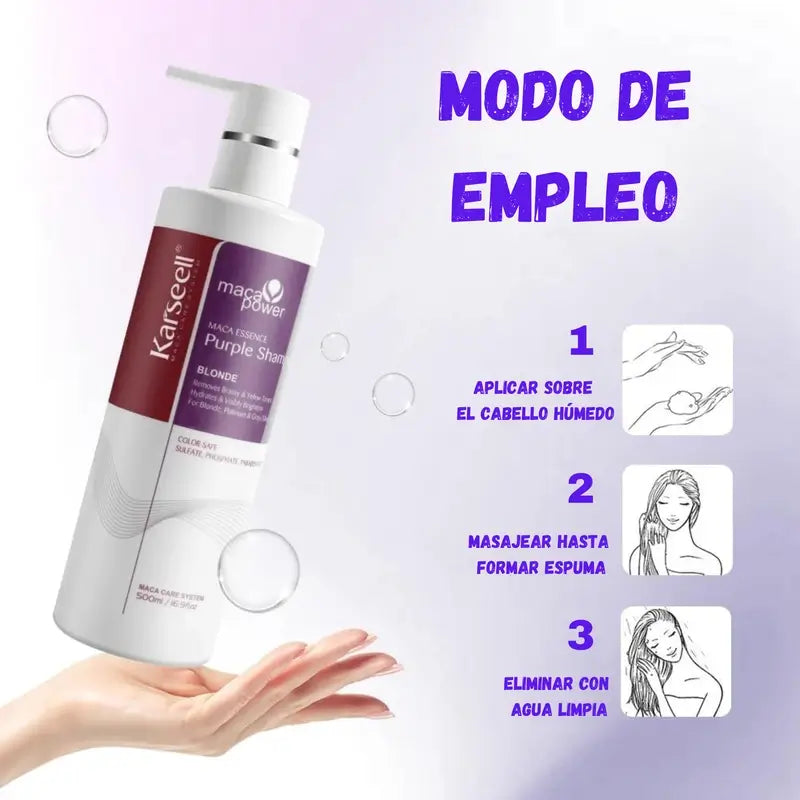 Karseell Champô Cabelo Púrpura , 500 ml