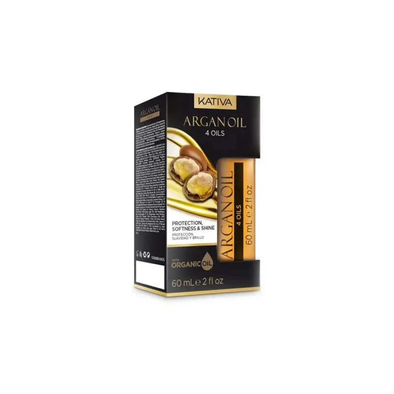 Kativa Óleo de Argan Óleo Capilar 4 Óleos X 60 Ml , 60 ml