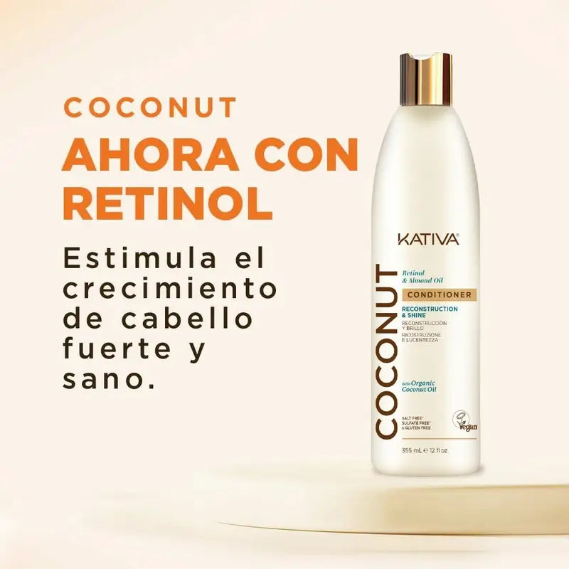 Condicionador Kativa Coco Amêndoa Ret , 355 ml