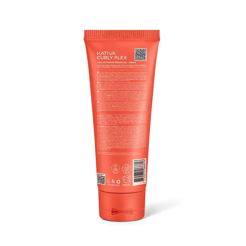 Kativa Curly Plex Creme Gel Forte Ativador de Cachos , 240 ml