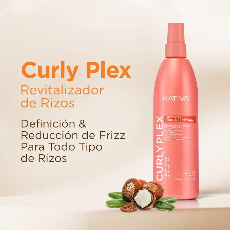 Kativa Curly Plex Refrescante de Cachos do Dia Seguinte , 225 ml