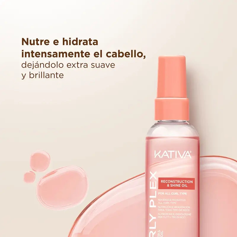 Kativa Curly Plex Óleo Reconstrutor e Brilhante , 110 ml