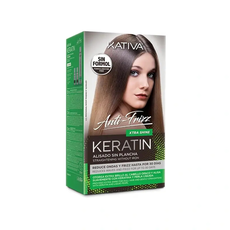 Kativa Keratin Straightening Without Straightener Xtra Shine , 1 embalagem