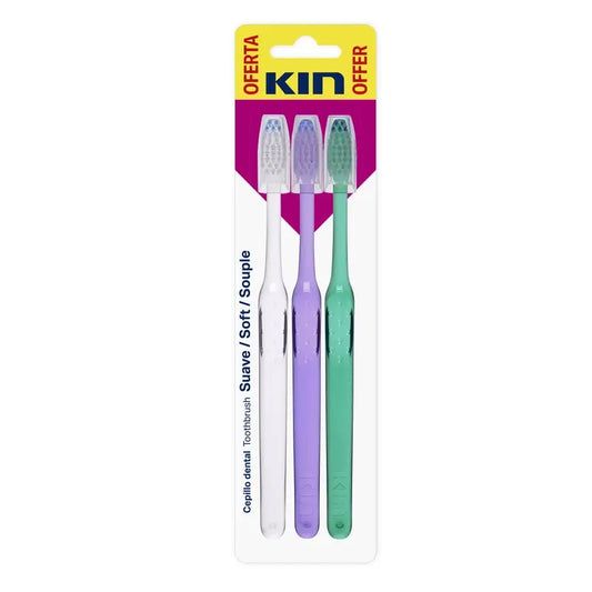 Kin Soft Escova de dentes macia, 3 unid.