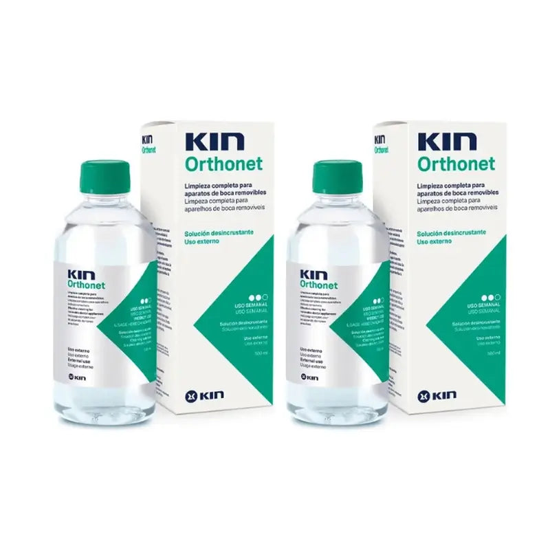 KIN Orthonet Solução Descalcificante Embalagem 2 x 500 ml