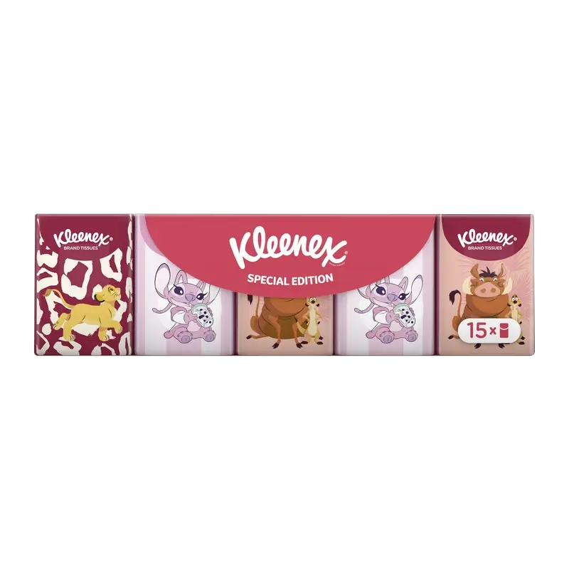 Kleenex Disney Tissue Pocket , 15 unid.