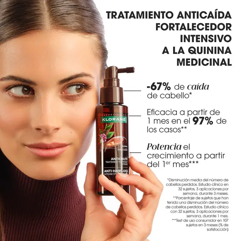 Klorane Sérum de tratamento anti-queda de cabelo com quinino, 100 ml