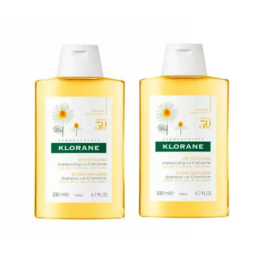 Champô de Camomila Klorane Limpa e Ilumina, 2X200 Ml