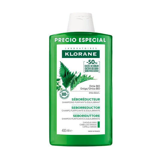 Champô de Urtiga Orgânica Klorane, 400 ml