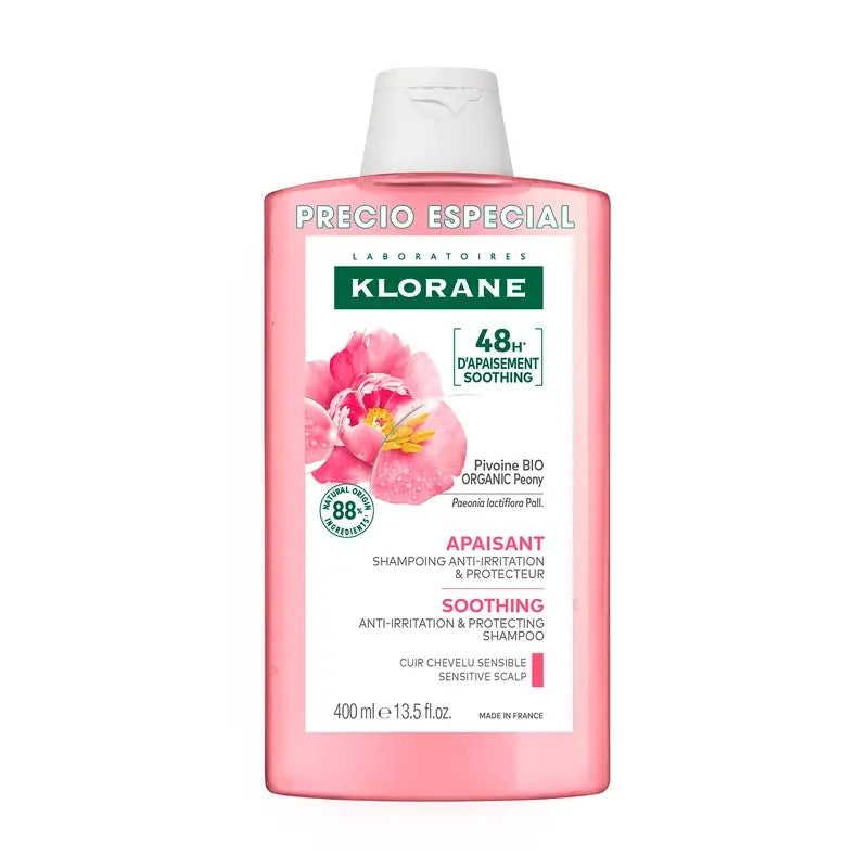 Shampoo de Peônia Orgânica Klorane, 400 ml