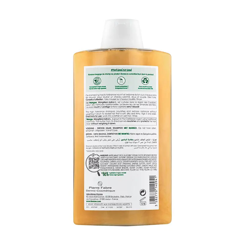 Klorane Mango Shampoo, 400ml