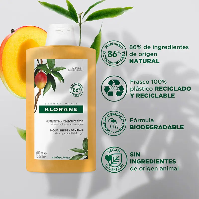 Klorane Mango Shampoo, 400ml