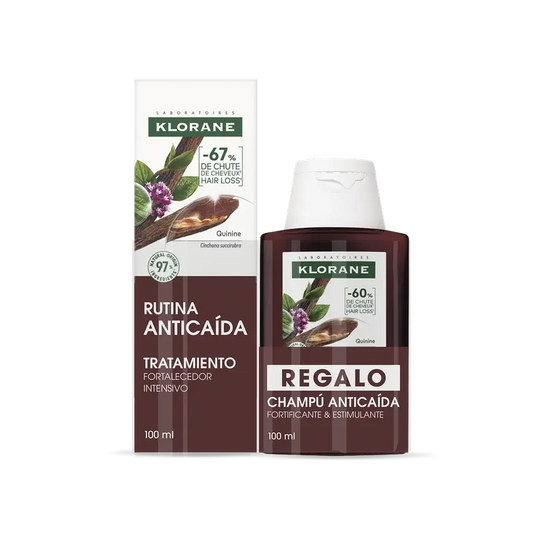 Pack Tratamento Intensivo Anti-Queda Klorane + Champô Quinino 100 Ml